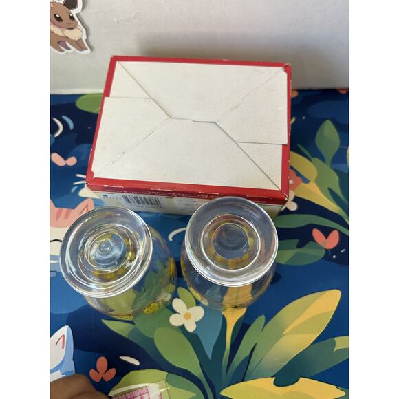 Vintage Pokemon Retro Glass Cup Set Of 2 Pikachu - Picture 6 of 11